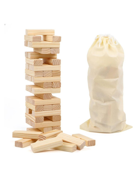 Juego de Bloques Apilables de Madera Canuan 54 Piezas Juego de Bloques Apilables de Madera Canuan 54 Piezas