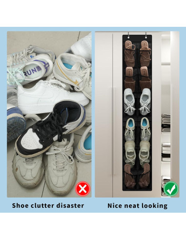 Organizador de Zapatos MSLOVE, 2 Piezas con 24 Bolsillos