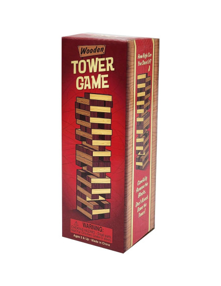 Juego de Torre de Bloques de Madera Apilables - 15 cm Juego de Torre de Bloques de Madera Apilables - 15 cm