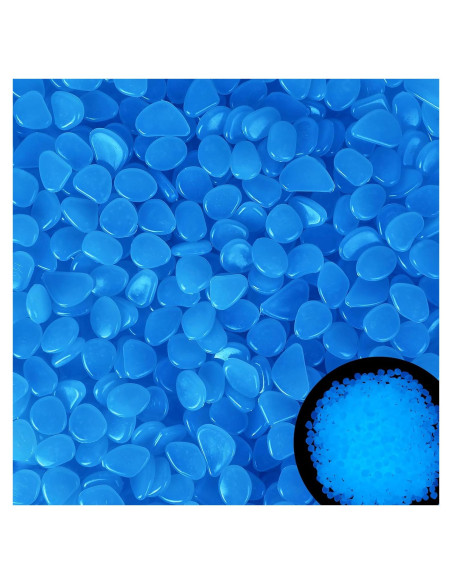 500 Piedras Brillantes Azules para Jardín y Decoración 500 Piedras Brillantes Azules para Jardín y Decoración