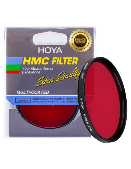 Filtro de rosca Hoya 46mm Rojo - Alta transmisión de luz Filtro de rosca Hoya 46mm Rojo - Alta transmisión de luz