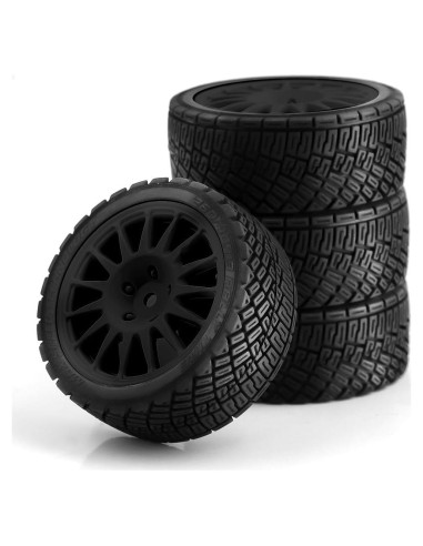 Neumáticos de Rally RC 1/10 Chanmoo 67mm 4 Pcs Hex 12mm