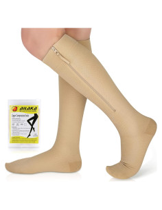 Calcetines de Compresión Ailaka con Cremallera 15-20 mmHg