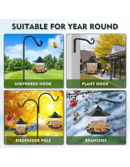 Comedero para Aves Colgante Gbekery Plegable 0.91 kg Comedero para Aves Colgante Gbekery Plegable 0.91 kg