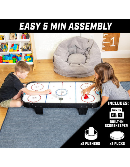 Mesa de Hockey de Aire GoSports 40" para Niños - Negro Mesa de Hockey de Aire GoSports 40" para Niños - Negro