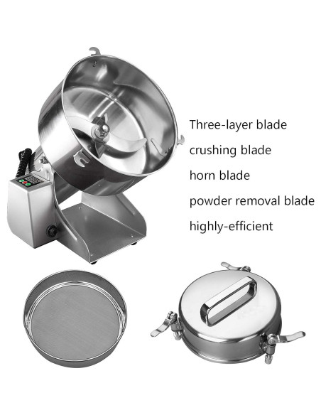 Molino de Grano Eléctrico BI-DTOOL 1000g Acero Inoxidable Molino de Grano Eléctrico BI-DTOOL 1000g Acero Inoxidable