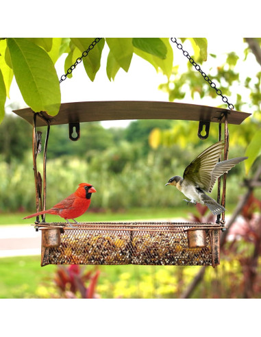 Comedero de Aves de Ventana HONGLAND - Metal 0.77 kg