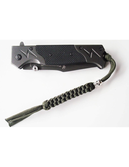 Lanyard Paracord AOHOCA para cuchillo - 3 piezas, 19 cm Lanyard Paracord AOHOCA para cuchillo - 3 piezas, 19 cm