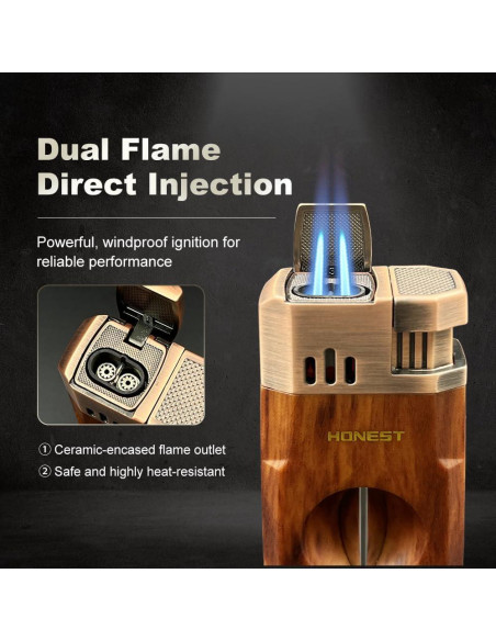 Encendedor Doble Llama Jet Tavlorionx Recargable Butano 8.6cm Encendedor Doble Llama Jet Tavlorionx Recargable Butano 8.6cm