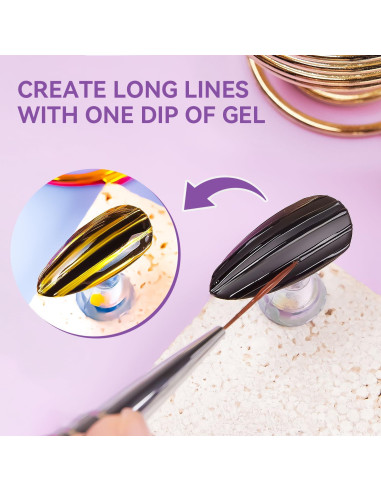 Makartt Gel de Uñas 3D Claro 2PCS para Arte de Uñas