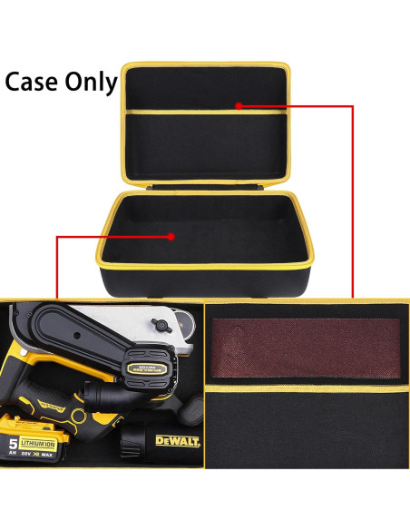 Funda Dura Khanka para Lijadora de Banda DEWALT DCW220B Funda Dura Khanka para Lijadora de Banda DEWALT DCW220B