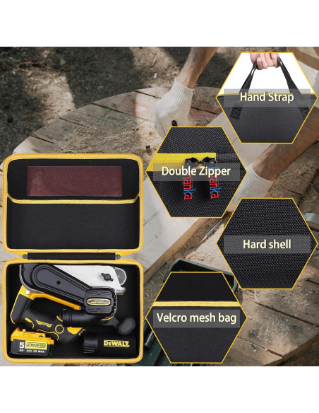 Funda Dura Khanka para Lijadora de Banda DEWALT DCW220B Funda Dura Khanka para Lijadora de Banda DEWALT DCW220B