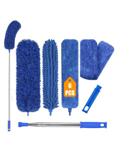 Duster Telescópico 6PCS Kelursien Microfibra Azul