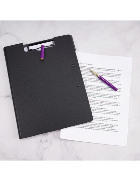 Clipboard Plegable A4 Tomorotec Negro con Soporte para Bolígrafo Clipboard Plegable A4 Tomorotec Negro con Soporte para Bolígrafo