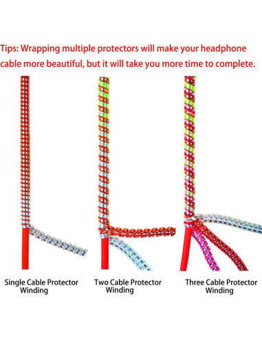 Protector de Cable Rancco 5 Piezas 140cm Multicolor
