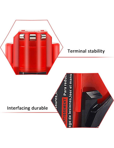 Batería de Reemplazo Waitley 12V 3.0Ah Li-Ion Compatible Milwaukee