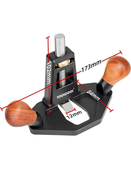 Plano de Router Manual Toolcool TC241212 - Ajuste Juntas 30mm Plano de Router Manual Toolcool TC241212 - Ajuste Juntas 30mm