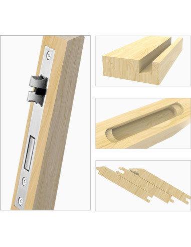 Base de Router Trimmer de Madera Luqeeg 65mm Compacta