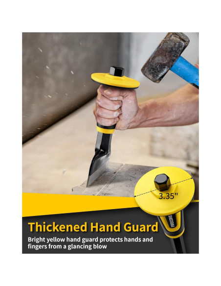Cincel de mampostería Firecore 10 cm con protección de mano Cincel de mampostería Firecore 10 cm con protección de mano