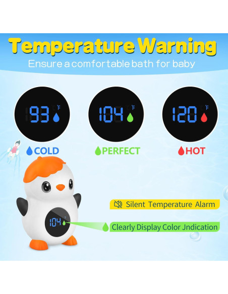 Termómetro de Baño para Bebés SODWEF Pingüino, Impermeable Termómetro de Baño para Bebés SODWEF Pingüino, Impermeable