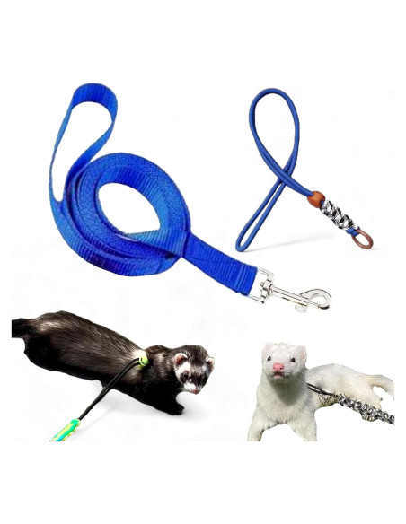 Arnés y Correa Ajustable para Hurones Homedy Azul