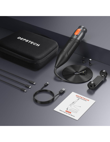 Endoscopio DEPSTECH NTC52 Triple Lente 1080P 3.05m USB-C Endoscopio DEPSTECH NTC52 Triple Lente 1080P 3.05m USB-C