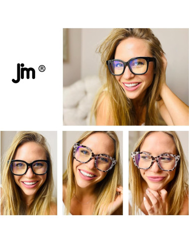 Gafas de Lectura JM para Mujeres - Paquete de 3 Lentes Bloqueo Luz Azul