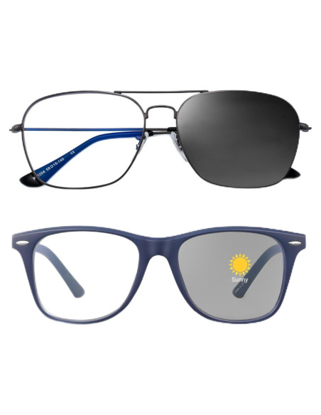 Gafas bloqueadoras de luz azul JM fotocromáticas para adultos Gafas bloqueadoras de luz azul JM fotocromáticas para adultos