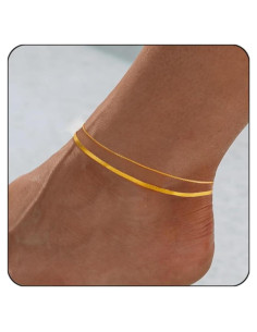 Pulseras de Tobillo de Oro 18K para Mujeres - Acero Inoxidable