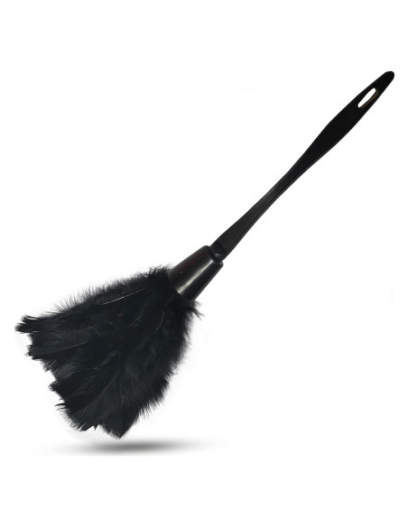 Duster de Plumas de Pavo AIDUZETY 35.56 cm Negro - Cepillo Ligero Duster de Plumas de Pavo AIDUZETY 35.56 cm Negro - Cepillo Ligero