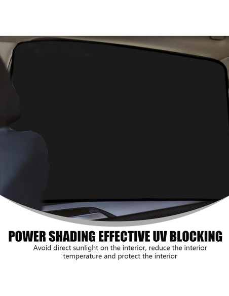 4 Protectores Solares para Ventanas de Auto Yumfugu Negro 4 Protectores Solares para Ventanas de Auto Yumfugu Negro