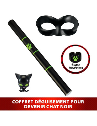 Disfraz Cat Noir Miraculous para Niños - Máscara y Accesorios