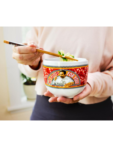 Juego de Vajilla Cerámica Seinfeld con Tazón de Ramen 567g Juego de Vajilla Cerámica Seinfeld con Tazón de Ramen 567g