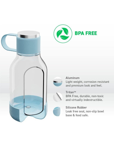 Botella de Agua Aislada Asobu Buddy Acero Inoxidable 50 oz