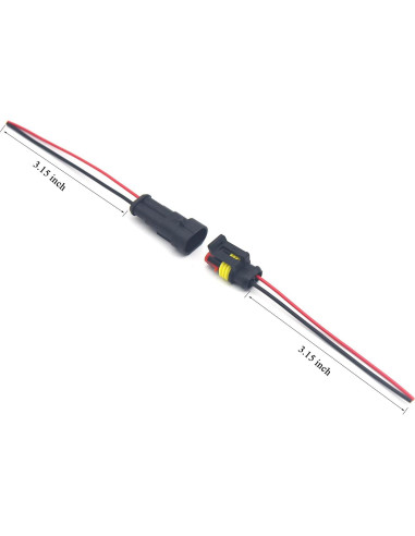Kit de conectores eléctricos automotrices Alzysnv 1/2/3/4 Pin