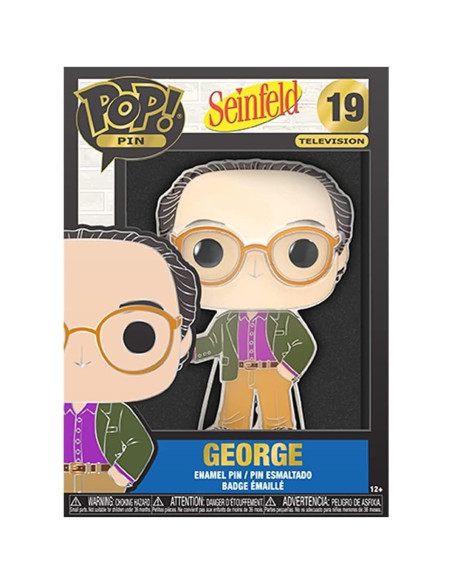 Pin coleccionable Funko Pop! Seinfeld George 10.16 cm Pin coleccionable Funko Pop! Seinfeld George 10.16 cm