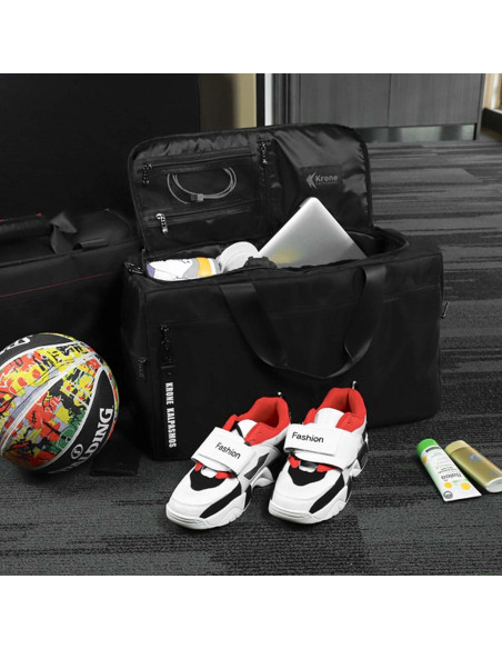 Bolsa de Zapatillas Krone Kalpasmos Negra con 3 Divisores Bolsa de Zapatillas Krone Kalpasmos Negra con 3 Divisores