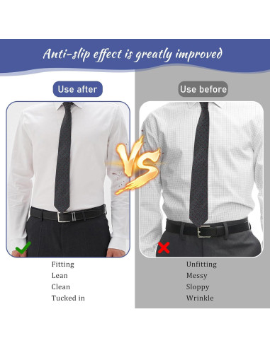 Cinturón Ajustable Antideslizante para Camisa - Unisex