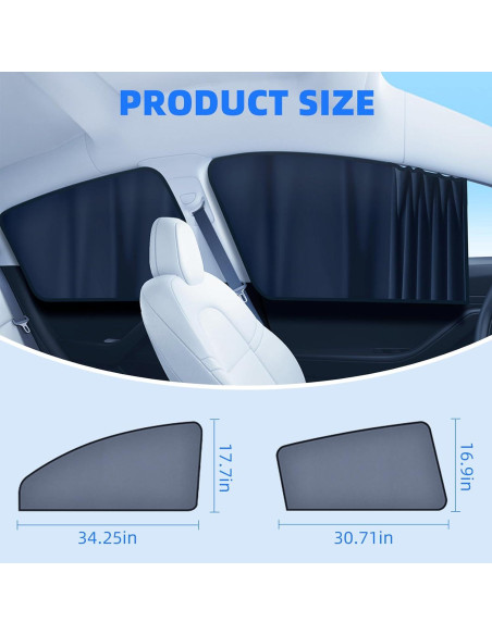 Toldo Magnético para Ventana Lateral Tesla Model 3 2025 Toldo Magnético para Ventana Lateral Tesla Model 3 2025