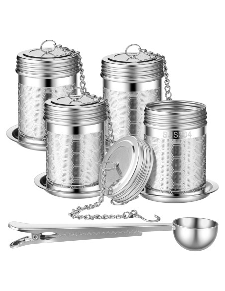 Infusores de Té Suelto Umigy 4 Pcs Acero Inoxidable 304 Infusores de Té Suelto Umigy 4 Pcs Acero Inoxidable 304
