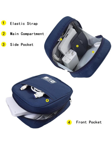 Bolsa de Almacenamiento E-Tree para Accesorios Electrónicos Azul