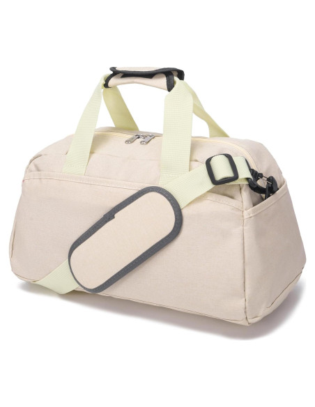 Bolsa de gimnasio mini tipo duffel ITU609 Beige 35.56x20.32cm Bolsa de gimnasio mini tipo duffel ITU609 Beige 35.56x20.32cm