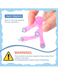 30 Juguetes Magnéticos Coloridos Jerify 7x7cm para Decoración 2