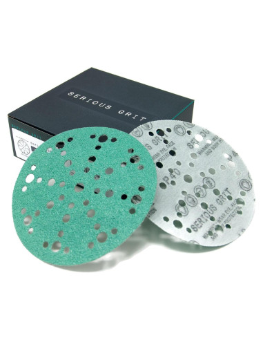 Discos de Lijado 15 cm 49 Agujeros 40 Granos Serious Grit