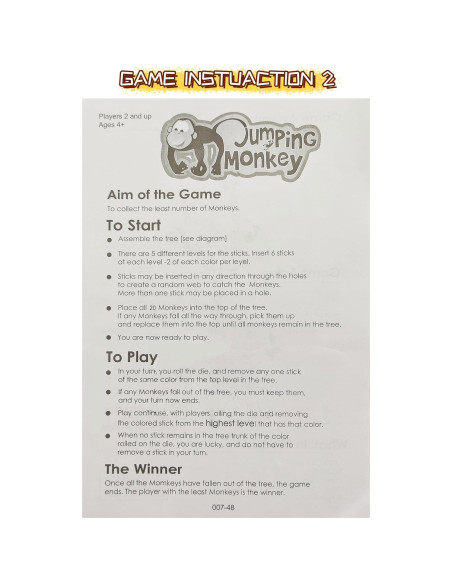 Juego de Mesa Clásico Monos para Niños Ybgocot 2-4 Jugadores Juego de Mesa Clásico Monos para Niños Ybgocot 2-4 Jugadores