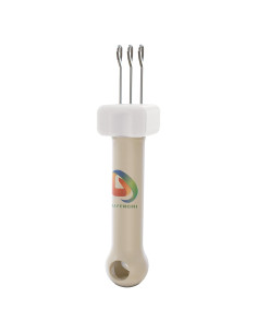 Herramienta de Tejer Multifuncional DAFENCHI 3 Ganchos Beige