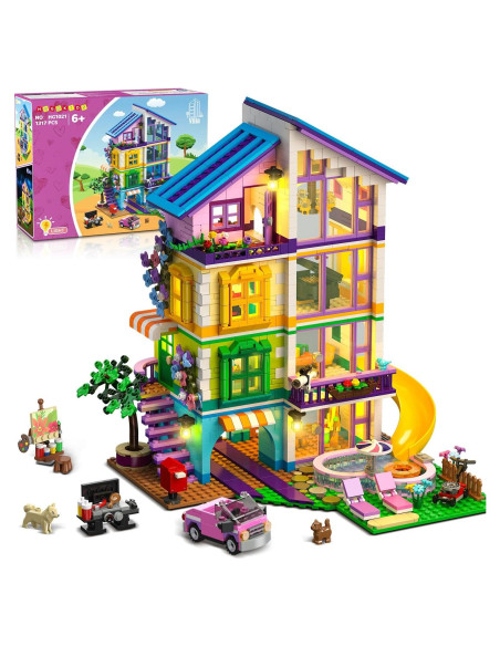 Set de Construcción Casa HOGOKIDS 1317 Piezas con Luz LED Set de Construcción Casa HOGOKIDS 1317 Piezas con Luz LED