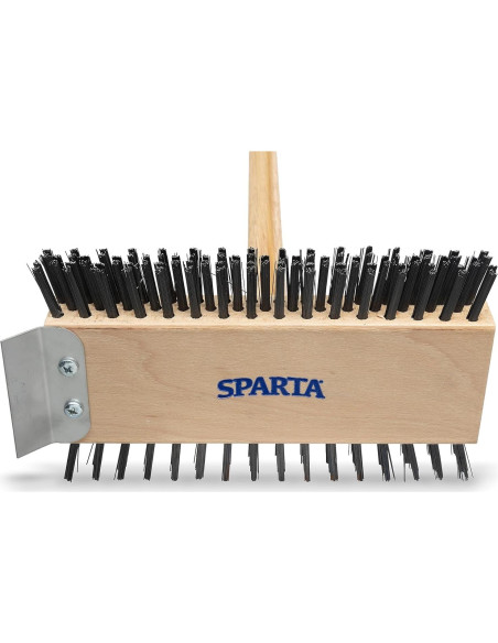 Cepillo y Raspador de Parrilla Sparta 4002600, 76.2 cm, Acero Inoxidable Cepillo y Raspador de Parrilla Sparta 4002600, 76.2 cm, Acero Inoxidable