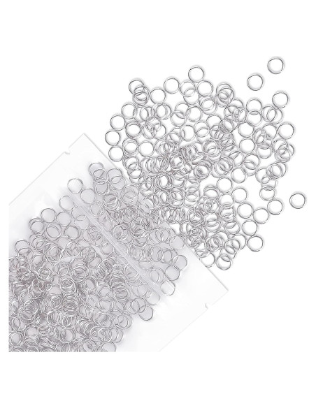 Anillas de Salto Doble Bucle Uniclife 6 mm 500 Pcs Metal Anillas de Salto Doble Bucle Uniclife 6 mm 500 Pcs Metal