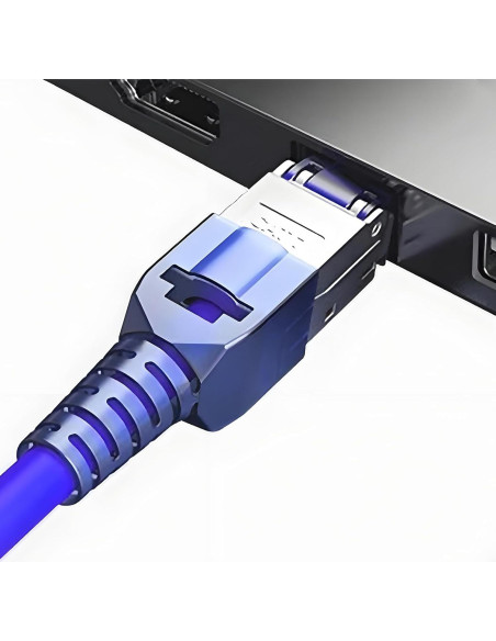 Conectores RJ45 Blindados Cat7 Davonpha - Paquete de 2 Conectores RJ45 Blindados Cat7 Davonpha - Paquete de 2